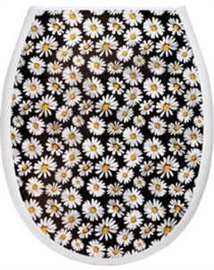 Сиденье для унитаза Еврокомфорт Океан Lux Ромашки 003781