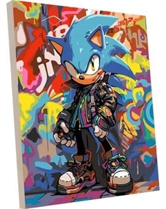 Картина по номерам PaintLine Соник Граффити / PL-00386 Paintline