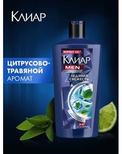 Шампунь для волос Clear Против перхоти Ледяная свежесть с ментолом