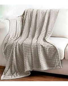 Плед Бояртекс Велсофт с тиснением Соты Лунный луч 13-0000