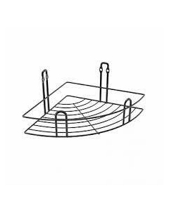 Полка для ванной решетчатая угловая FORA "FRESH" черный (арт. FOR-FR035BL) Fora