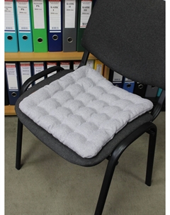 Подушка на стул ECOLOGY SEAT 40*40,лузга гречихи,светло-серый,25-924 Матех