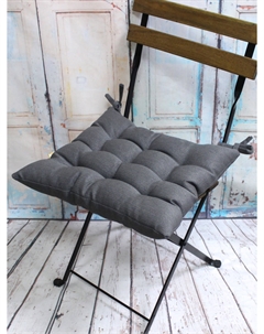 Подушка для сиденья HAGA 42*42*13. Цвет темно-серый, арт. 53-514 Матех