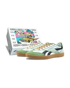 Кроссовки VECTOR SMASH Series Slip-Resistant Cushioning White Green Reebok