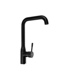 Смеситель для кухни Accoona A4490F-3, однорычажный, высокий излив, латунь, черный