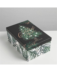Коробка подарочная «С новым годом», 28×18.5×11.5 см Дарите счастье