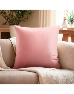 Подушка декоративная «», 40×40 см, розовая, велюр Этель