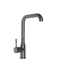 Смеситель для кухни Accoona A4490AT-3, однорычажный, высокий излив, латунь, серый графит