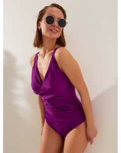 Купальник слитный цвет фиолетовый, размер 46 Minaku