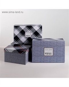 Набор коробок 3 в 1, упаковка подарочная, «Особенный подарок», 26 х 17 х 10 - 32.5 х 20 х 12.5 см Дарите счастье