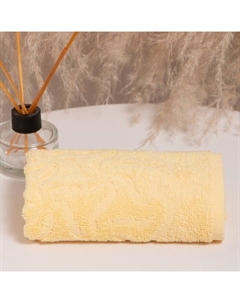 Полотенце махровое «Радуга» цвет жёлтый, 70х130, 295 гр/м Дм