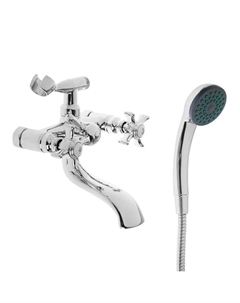 Смеситель для ванны Accoona A6070, двухвентильный, латунь, хром