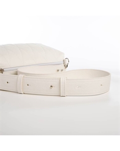 Сумка женская кросс-боди на молнии, 28×10×20 см, белая Textura