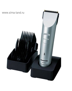 Машинка для стрижки Panasonic ER 1420 S, 3 насадки, 3-18 мм, серебристая