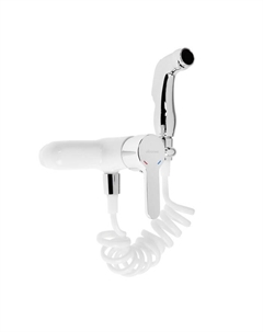 Смеситель для биде Accoona A3167G, однорычажный, лейка, белый