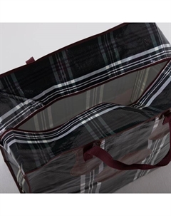 Сумка хозяйственная на молнии, 73 л, 53×29×48 см, зелёная Sher