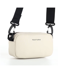 Сумка женская кросс-боди на молнии, 19×6×10.5 см, светло-бежевая Textura
