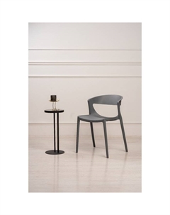 Стул пластиковый «. Ева», цвет серый Клик мебель