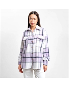 Рубашка женская утепленная, размер L, лиловый Mist