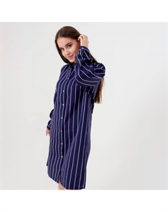 Рубашка (сорочка) женская «Полоса», цвет синий, размер 48-50 Kaftan
