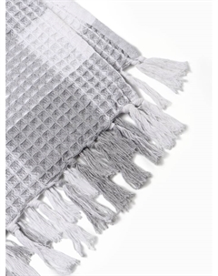 Плед вафельный «Клетка» 150×240 см, светло-серый, хлопок 100%, 350 г Этель