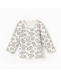 Лонгслив детский цвет белый/молоко, рост 62 Рыжик