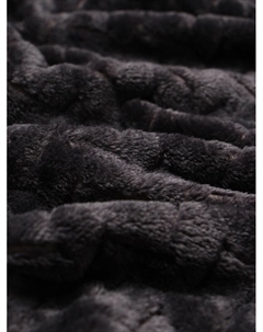 Плед «» Zig-zag, 180×200 см, 100% п/э, корал-флис, тёмно-серый Этель