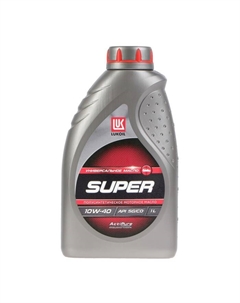 Моторное масло Супер 10W-40, API SG/CD, полусинтетическое, 1 л 19191 Лукойл