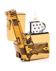 Зажигалка газовая «Пистолет», металлическая, пьезо Сима-ленд