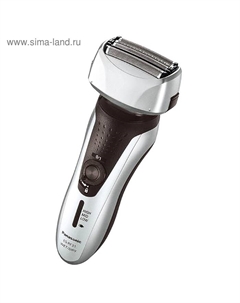 Электробритва Panasonic ES-RF31-S520, сеточная, сухое/влажное бритьё, триммер, чёрно-серебр.