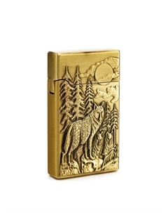 Зажигалка газовая «Волк», металлическая, пьезо, 1.2×3.2×6.2 см Сима-ленд