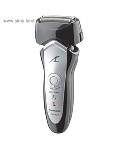 Электробритва Panasonic ES-GA21-S820, сеточная, сухое/влажное бритьё, чёрно-серебристая