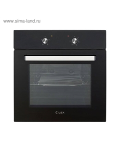 Духовой шкаф Lex EDM 040 BL, электрический, 62 л, класс А, черное стекло