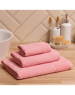 Полотенце махровое "Silky dream" 50х90 см, розовый, 100% хлопок, 400 гр/м2 Lovelife