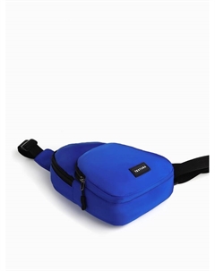 Сумка-слинг на молнии, наружный карман, цвет синий Textura