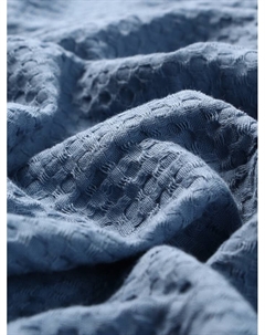 Плед вафельный «» Waffle, 220×240 см, синий, вафля 195 г/м² Этель