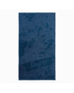 Полотенце именное махровое «Сергей», 50×90 см, 100% хлопок, 420 г/м², синее Этель