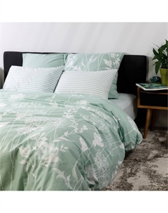 Постельное бельё 1,5сп Травы 145х215см, 150х215см, 70х70см 2шт, поплин 110г/м хл100% Luisa de rizzo