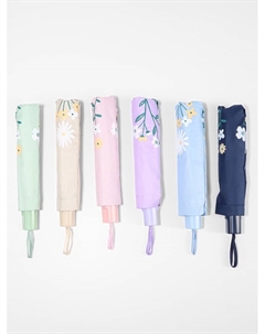 Зонт механический «Цветы», 10 спиц, 4 сложения, R=51/60 см, d=102 см, МИКС Qf