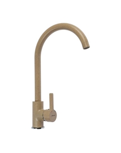 Смеситель для кухни Accoona A4594KE, однорычажный, высокий излив, латунь, песочный