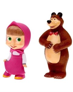 Набор резиновых игрушек «Маша и Медведь» Играем вместе
