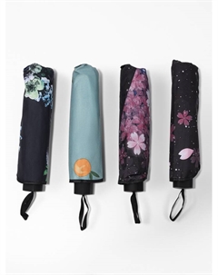 Зонт механический «Цветы», эпонж, 4 сложения, 8 спиц, R=48/55 см, d=96 см, МИКС Qf