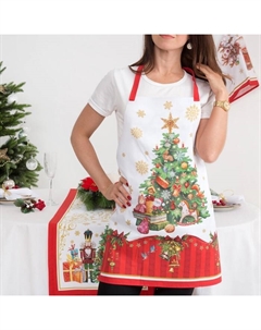 Фартук «Новогодняя сказка», 65×60 см, 100 % хлопок, саржа, 190 г/м² Этель