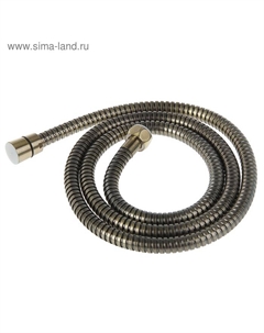 Душевой шланг Accoona A390C, 150 см, латунная гайка, латунный конус, цвет бронза, Имп/Имп