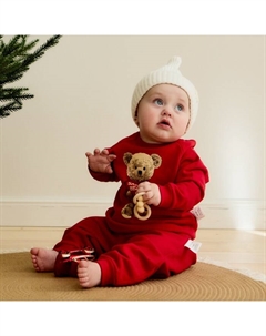 Костюм (свитшот и штанишки) «Новогодние медвежата», рост 68-74 см Крошка я