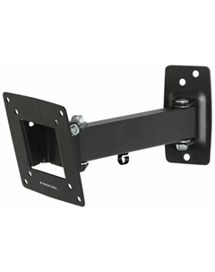 Кронштейн Kromax OPTIMA-103, для ТВ, наклонно-поворотный, 10-28", до 25 кг, 68-225 мм от стены, чёрный