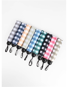 Зонт механический «Клетка», эпонж, 4 сложения, 8 спиц, R=48/55 см, d=96 см, МИКС Qf