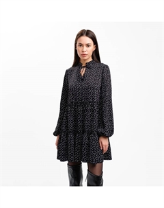 Платье мини женское с завязками, размер 46, чёрное Mist