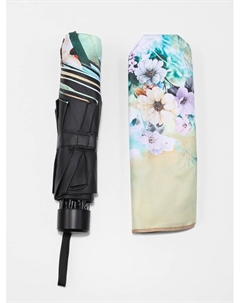 Зонт механический «Лепесток», эпонж, 4 сложения, 8 спиц, R=48/56 см, d=96 см, МИКС Qf