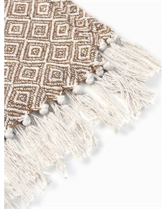 Плед с кисточками «» Diamond, 220×240 см, 400 г/м², бежевый Этель